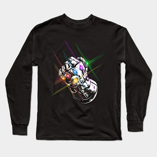 Infinity Gauntlet Long Sleeve T-Shirt by RedBug01